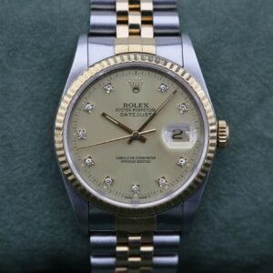 Rolex 16233 Champagne Diamond DATEJUST 36mm 1991