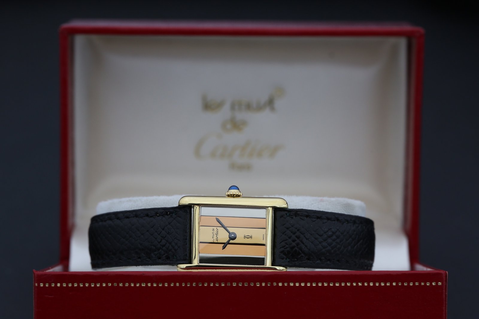 Cartier 5057001 Tri Colour TANK MUST VERMIEL 23mm 1981 5 07fefdfe 90f6 4384 978d d143644a6fed