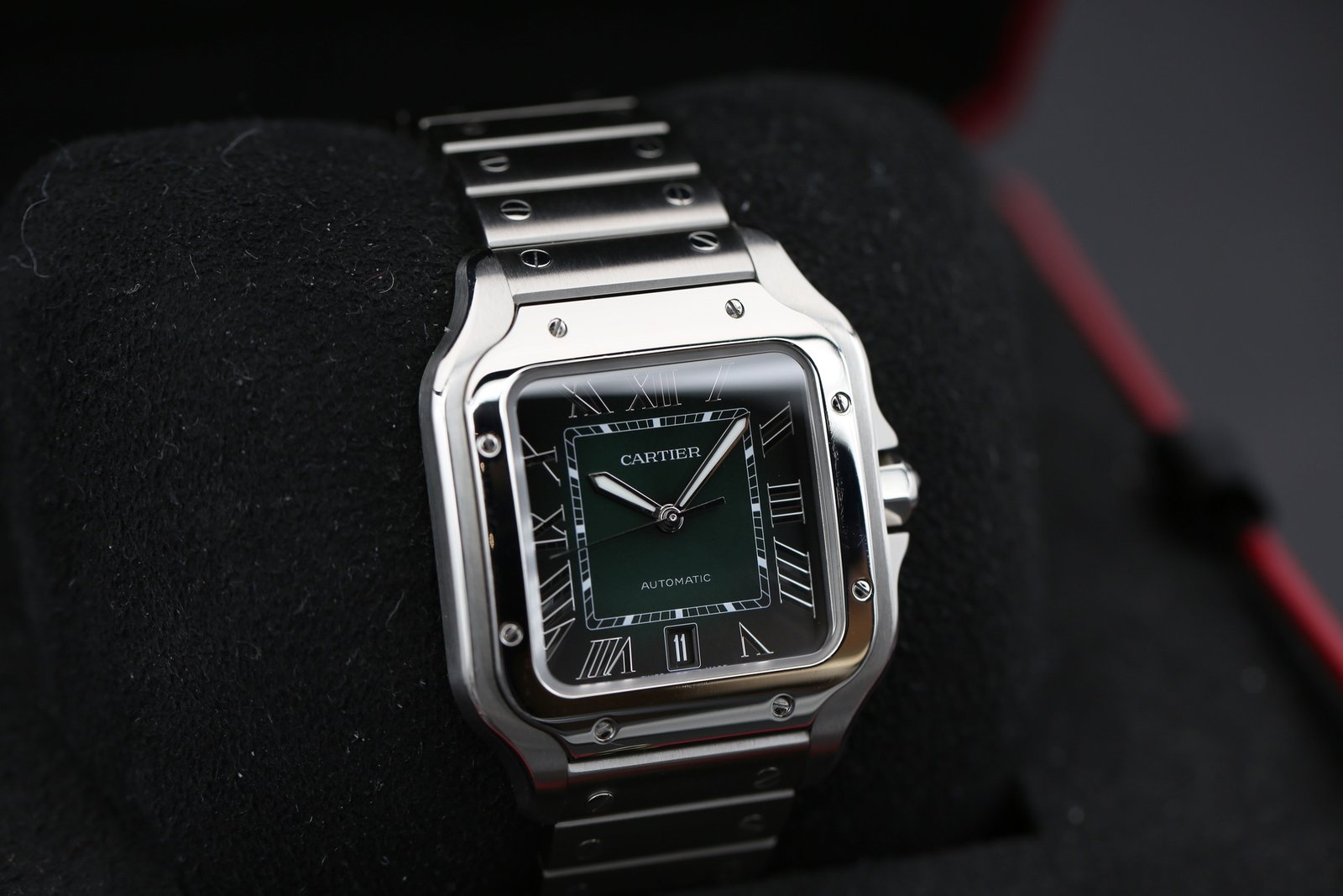 Cartier WSSA0062 Green SANTOS DE CARTIER 40mm 2023 4 5ef6572c 5f55 49ed aa51 cf039fe666d3
