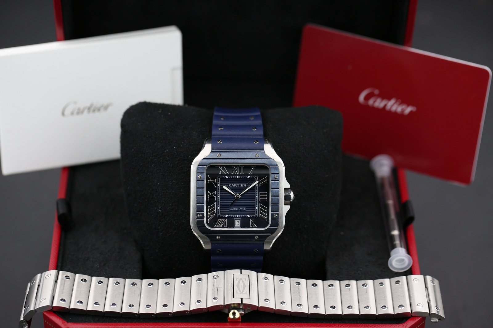 Cartier WSSA0048 Blue CARTIER SANTOS 39.8mm 2022 7 94152c7a b97e 4312 9d44 9ab7f45c55f1 1