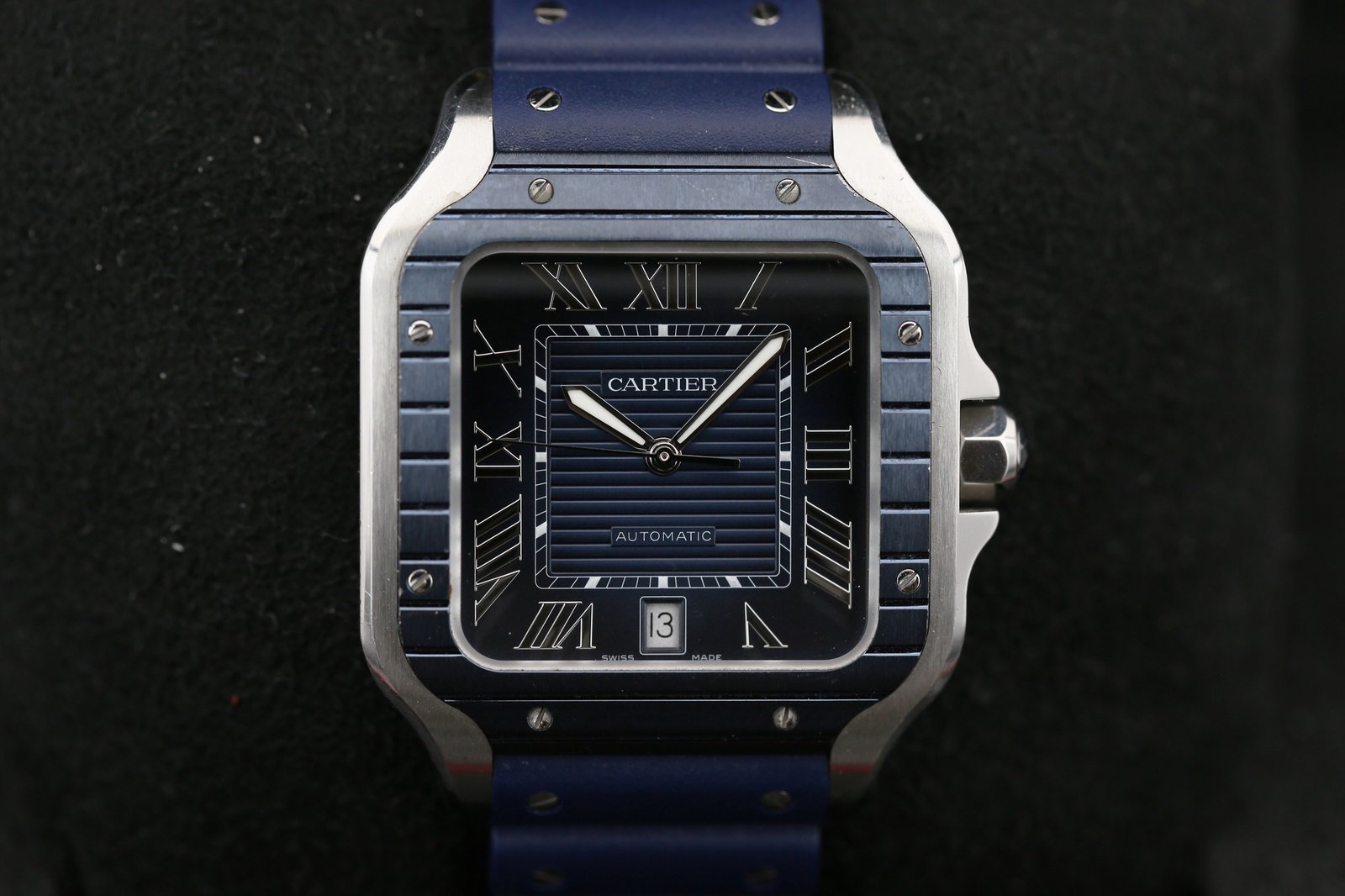 Cartier WSSA0048 Blue CARTIER SANTOS 39.8mm 2022 3 Cartier WSSA0048 Blue CARTIER SANTOS